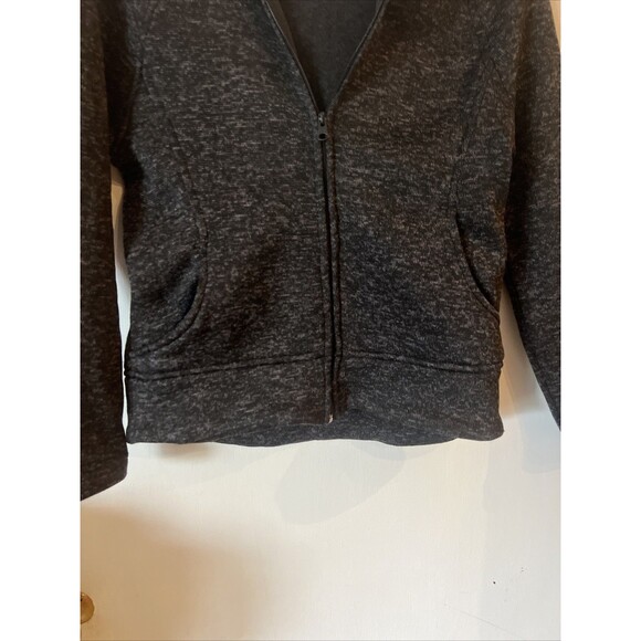 LEG3ND Full Zip Gray Fleece Hoodie with 2 Pockets | Women’s Size Small - Picture 3 of 9